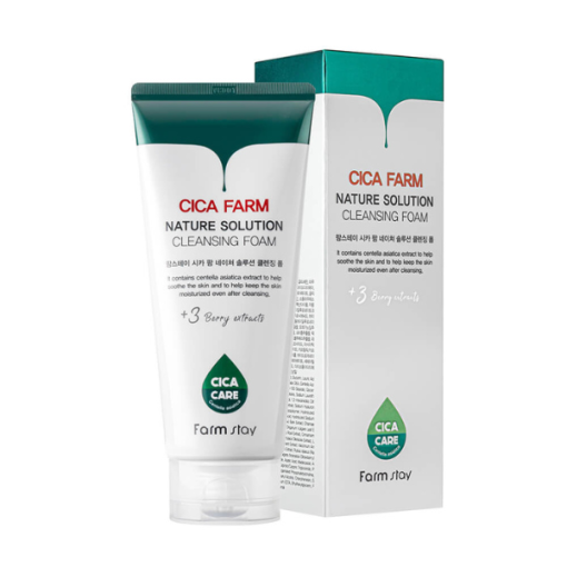 Farmstay Cica Farm Nature Solution Foam Cleanser Κορεάτικο Καθαριστικό Προσώπου - Image 3