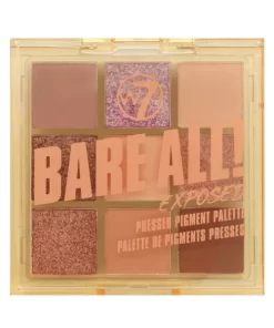 Alternative view of W7 Bare All Pressed Pigment Palette Exposed 8.1gr