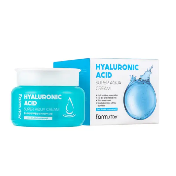 Farmstay Hyaluronic Acid Super Aqua Cream 100 ML Ενυδατική Κρέμα Προσώπου - Image 3