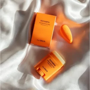 The Saem Eco Earth Stick koreatiko antiliako prosopou SPF50